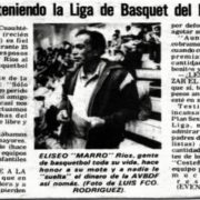 Historia Club Costeños Basquetbol reportaje en el periódico Ovaciones de Eliseo Ríos